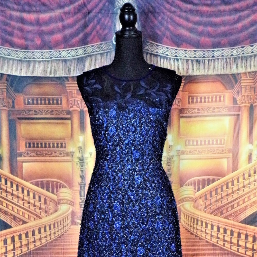 T. Tahari Women's Embroidered Midi Dress